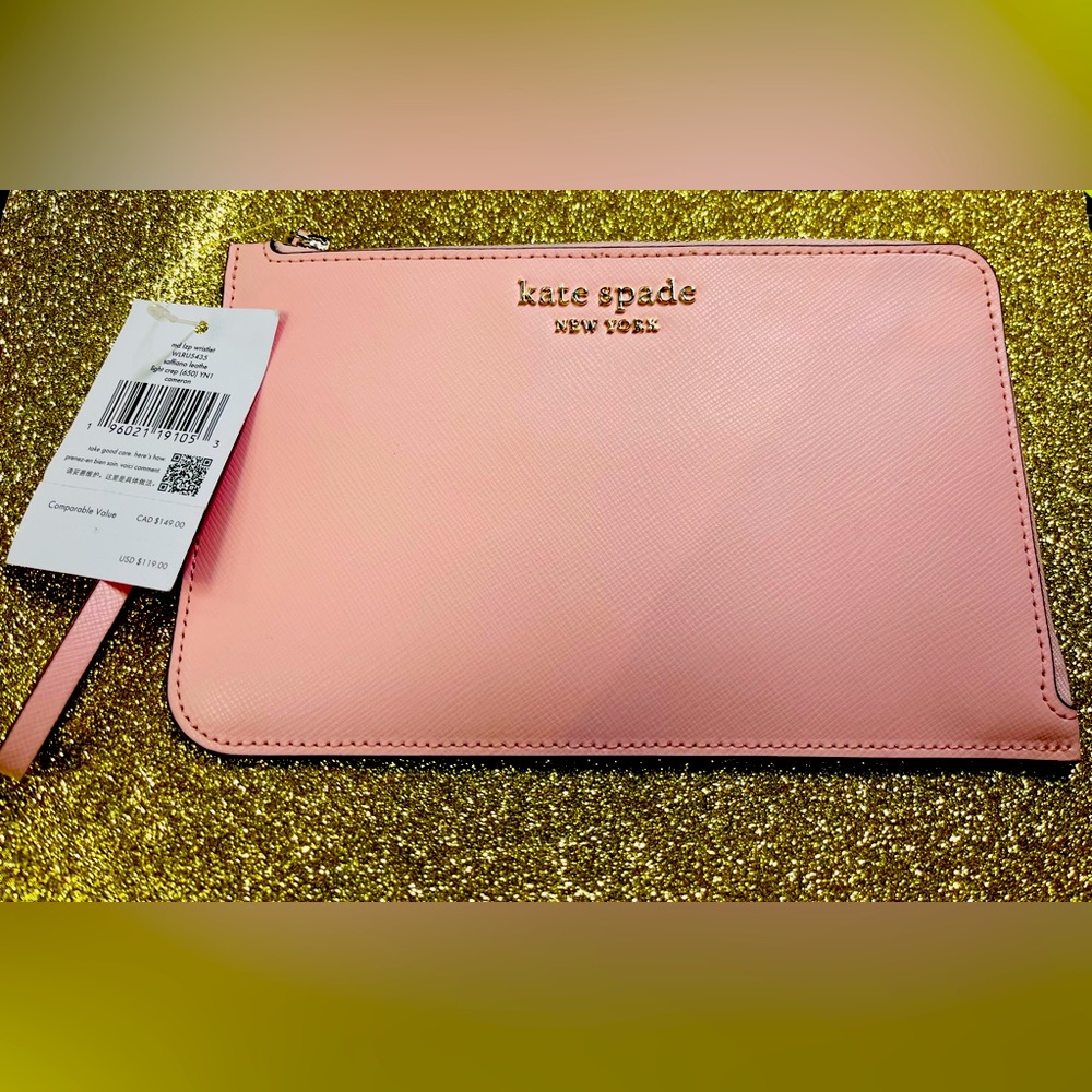 Kate Spade NY ♠️ Staci Med. L Zip Wristlet ✨NWT✨ MSRP 119.00
